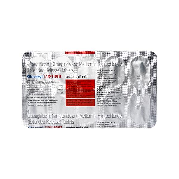 GLUCORYL MD 1 FORTE Tablet 10's