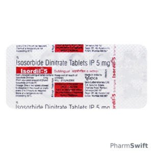 Isordil 5mg Tablet 10'S