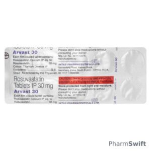 Arvast 30mg Tablet 10'S