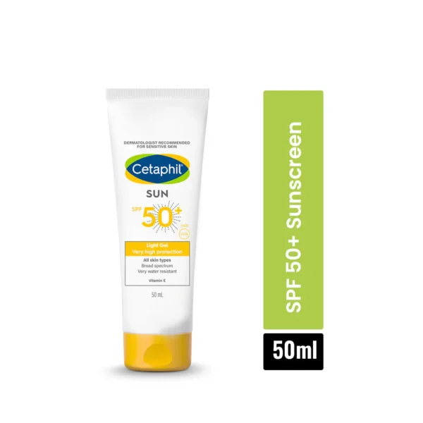 Cetaphil Sun SPF 50 Sunscreen For Sensitive Skin, Very Water-resistant, Vitamin E  50ml