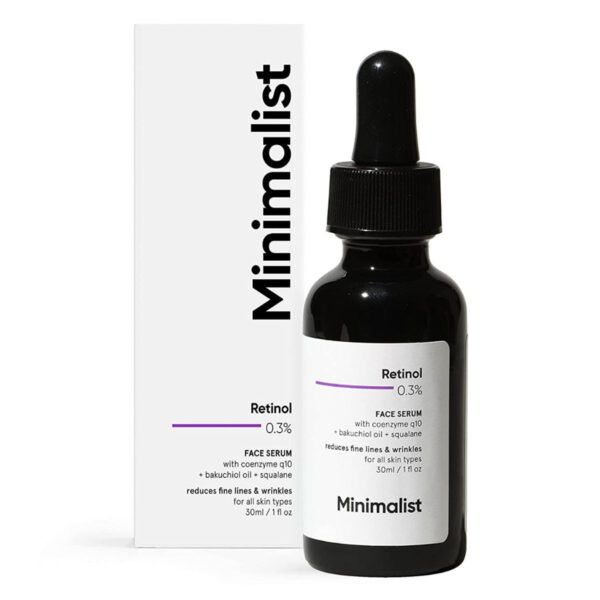 Minimalist 0.3% Retinol Face Serum 30 ml | Fights Ageing and Reduces Fine Lines