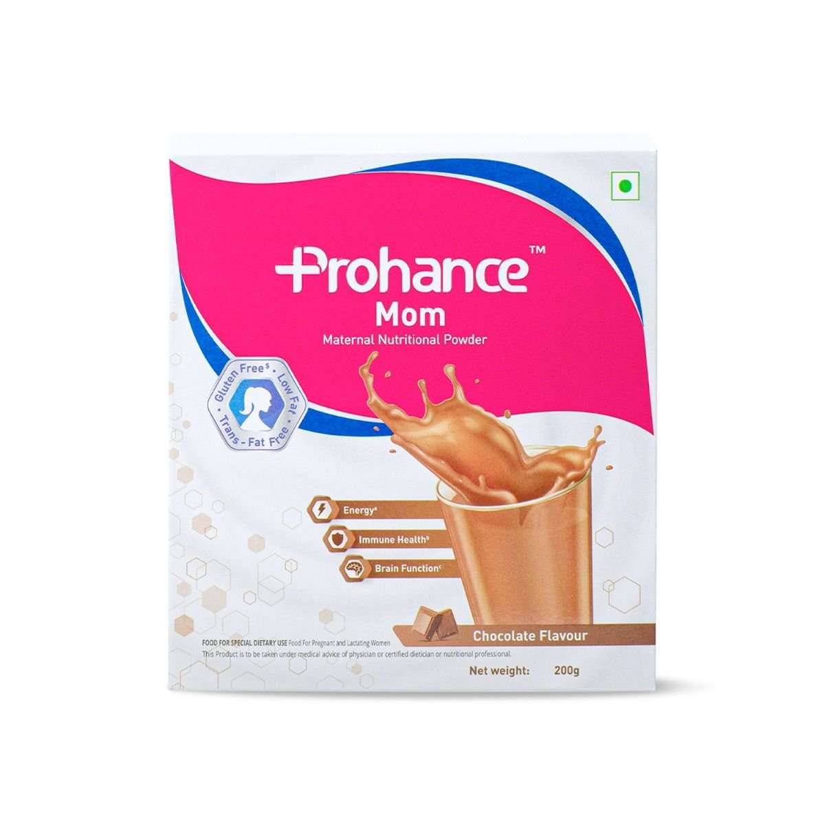 Prohance Mom Chocolate Flavour Nutritional Drink Powder, 200 gm