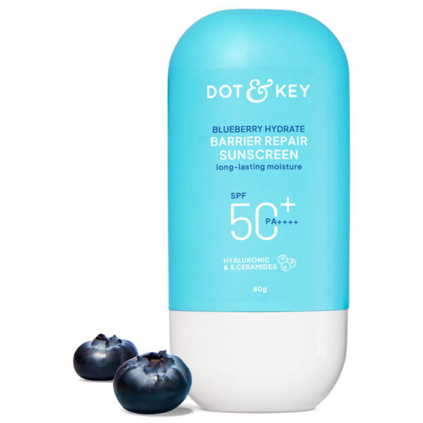 Dot & Key Blueberry Hydrate Barrier Repair Sunscreen SPF 50+ PA++++, 80 gm