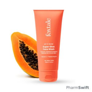 Foxtale Super Glow Face Wash Vitamin C + Papaya Enzyme, 100 ml