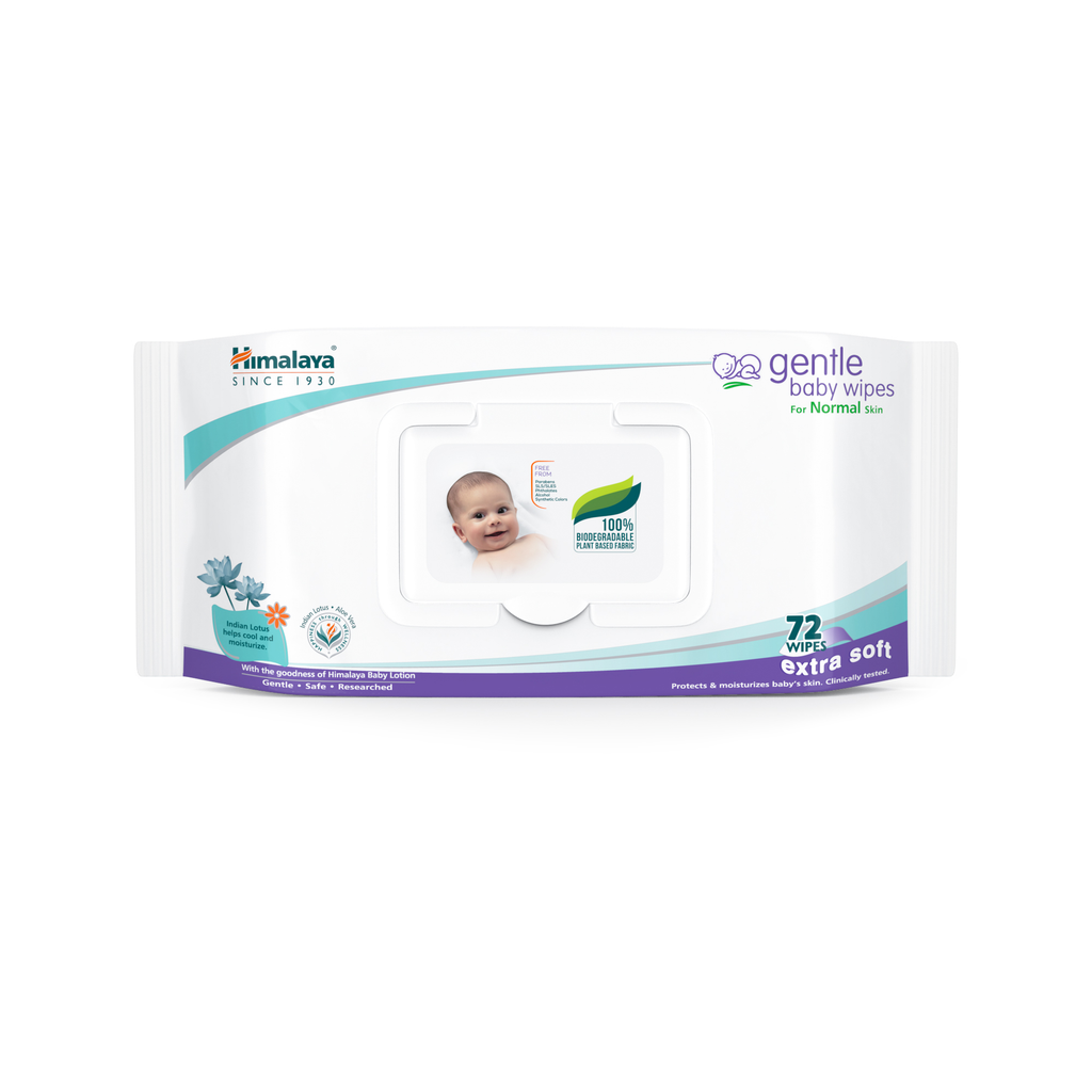 Himalaya gentle baby wipes 72's