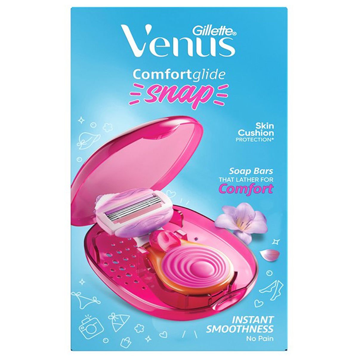 Gillette Venus Comfortglide Snap Razor With Gel Bar, 1 Count