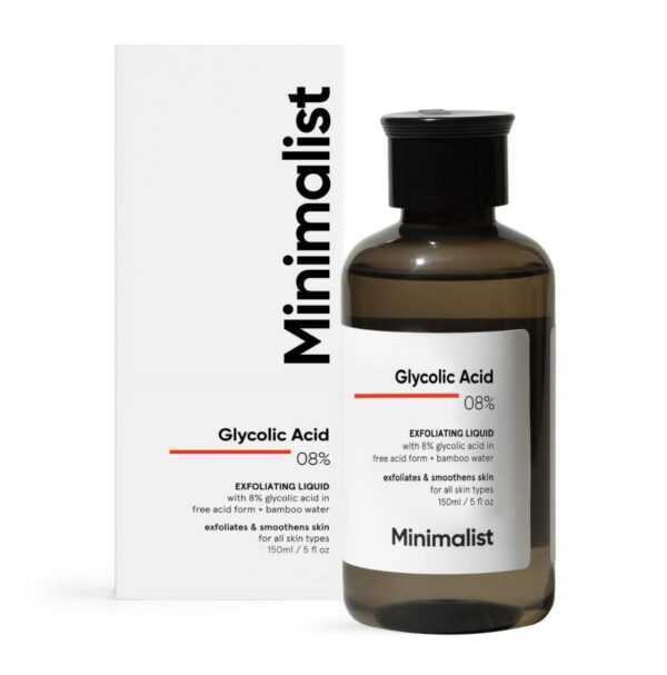 Minimalist Glycolic Acid 08% Exfoliating Liquid, 150 ml