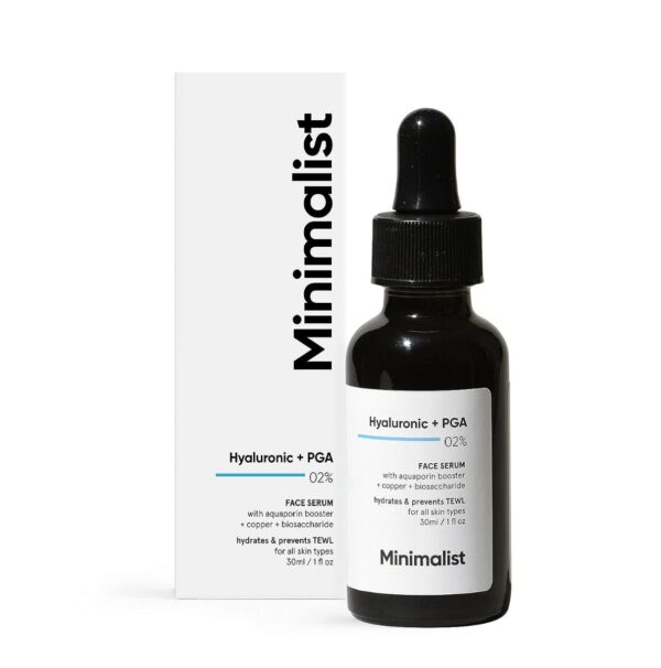 Minimalist 02% Hyaluronic Acid + PGA Face Serum 30 ml | Intense Hydration and Improves Skin Glow