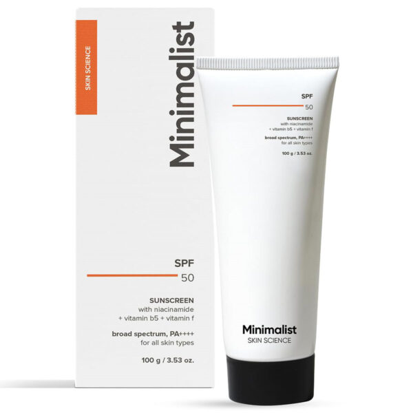 Minimalist SPF 50 PA++++ Sunscreen, 100 gm