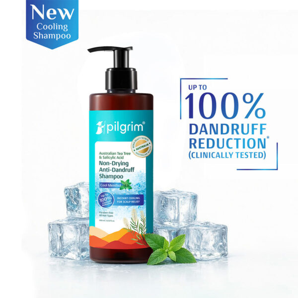 Pilgrim Australian Tea Tree Cool Menthol Shampoo, 400 ml