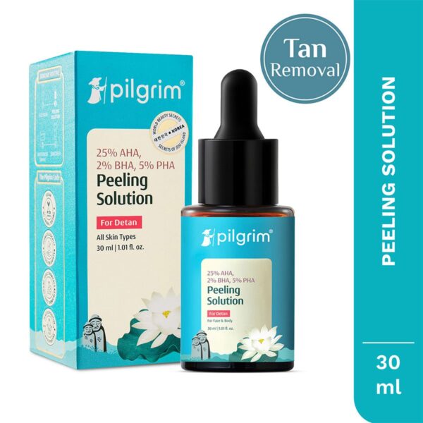 Pilgrim 25% AHA 2% BHA 5% PHA Peeling Solution, 30 ml