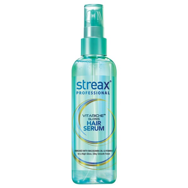Streax Professional Vitarich Gloss Hair Serum, 200 ml | For Dry & Frizzy Hair