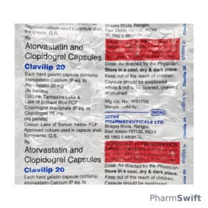 Clavilip 20mg Capsule 15'S