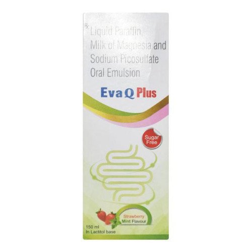 EVA Q PLUS SUGAR FREE STRAWBERRY MINT FLAVOUR ORAL Emulsion 150ml