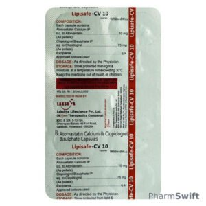 Lipisafe CV 10mg Capsule 10'S