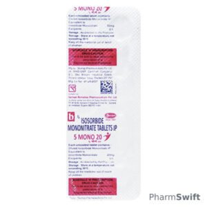 5 Mono 20mg Tablet 10'S