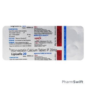 LIPISAFE 20mg Tablet 10's