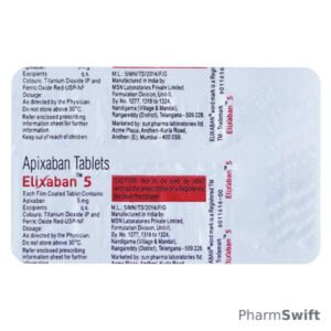 ELIXABAN 5 Tablet 10's