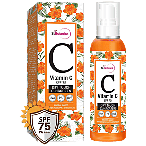 StBotanica Vitamin C Dry Touch Sunscreen Lotion SPF 75 PA+++ 120 ml