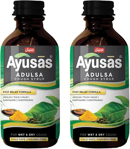 Sapat Ayusas Adulsa Cough Syrup, 100 ml