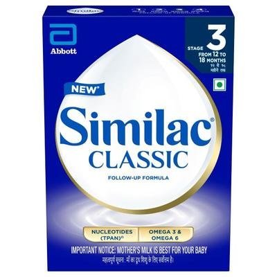 Similac Classic Follow-Up Formula Stage 3 Powder (12 to 18 months) Refill Pack 400 g