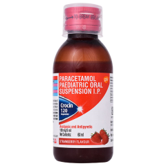 Crocin 120 Strawberry Flavour Suspension 60ml