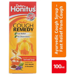 Dabur Honitus Herbal Cough Remedy With Tulasi,Mulethi & Banasphsa Syrup 100 ml
