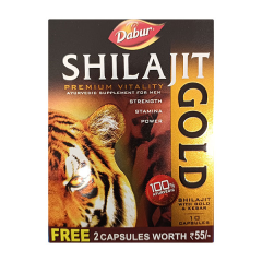 Dabur Shilajit Gold Capsule 10's (Free 2 Capsule Worth Rs.55) 1's
