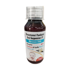 FEVANEX 250 STRAWBERRY AND VANNILA FLAVOUR Oral Suspension 60ml