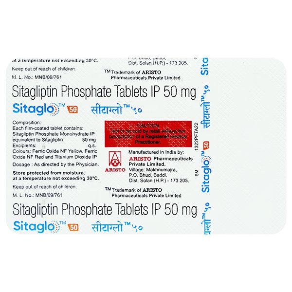 SITAGLO 50 Tablet 15's