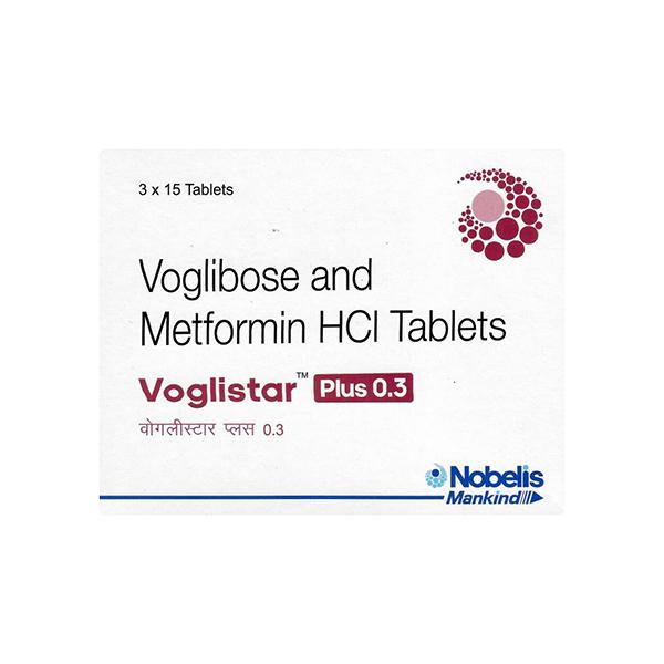 VOGLISTAR PLUS 0.3 Tablet 15's