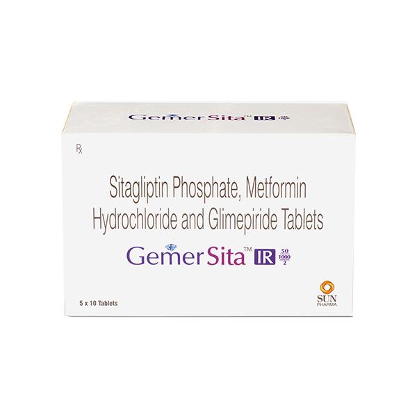 GEMER SITA IR 50/1000/2 Tablet 10's