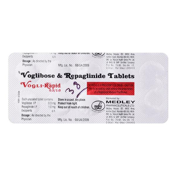 Vogli Rapid 0.3/1.0mg Tablet 10'S