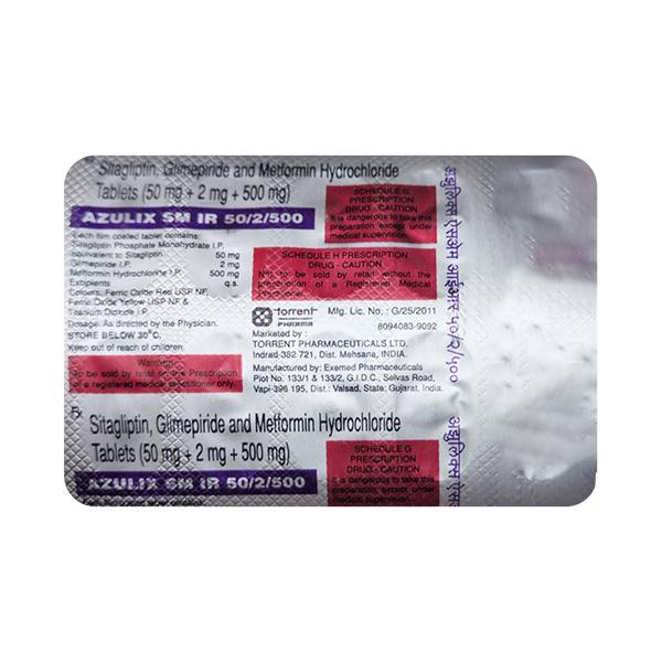 AZULIX SM IR 50/2/500 Tablet 10's