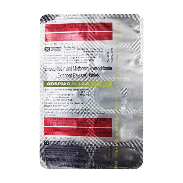 COSPIAQ M 12.5/1000 Tablet 10's