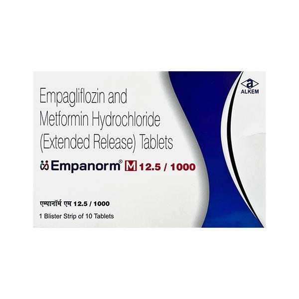 EMPANORM M 12.5/1000 Tablet 10's