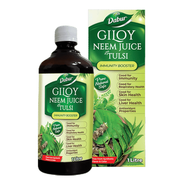 Dabur Giloy Neem Tulsi Juice for Immunity, Respiratory, Skin & Liver Health