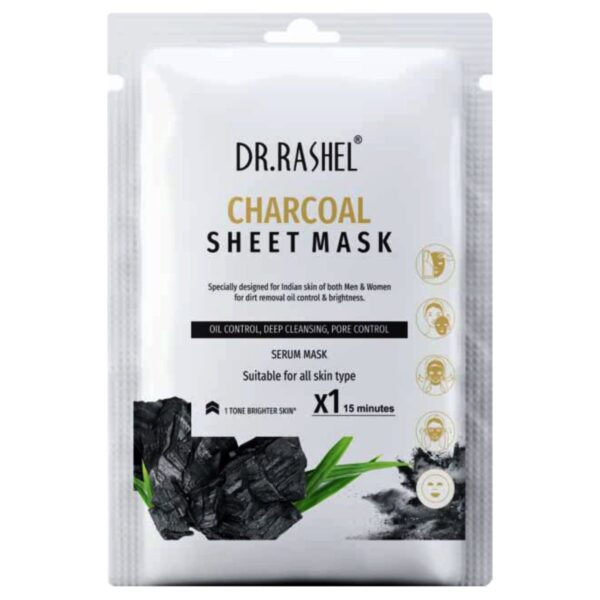 Dr.Rashel Charcoal Face Sheet Mask, 20 gm
