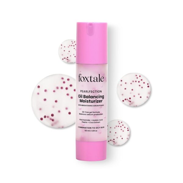 Foxtale Oil Balancing Moisturizer With Niacinamide & Cica, 50 ml | All Day Lightweight Hydration