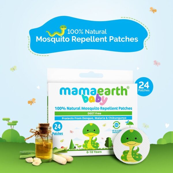 Mamaearth Natural Mosquito Repellent Patches, 24pcs