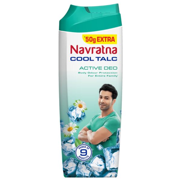Navratna Active Deo Cool Talc, 200 gm