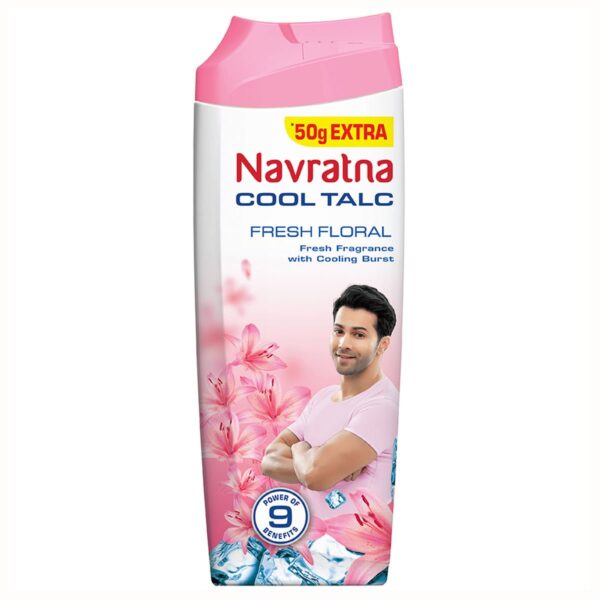 Navratna Fresh Floral Cool Talc, 200 gm
