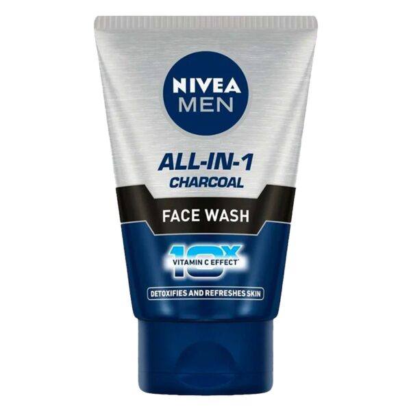 Nivea Men All-In-1 Charcoal Face Wash, 100 gm