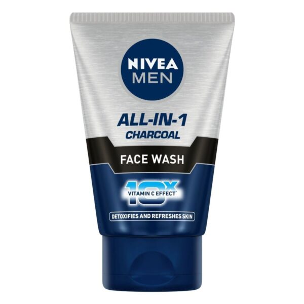 Nivea Men All-In-1 Charcoal Face Wash, 50 gm