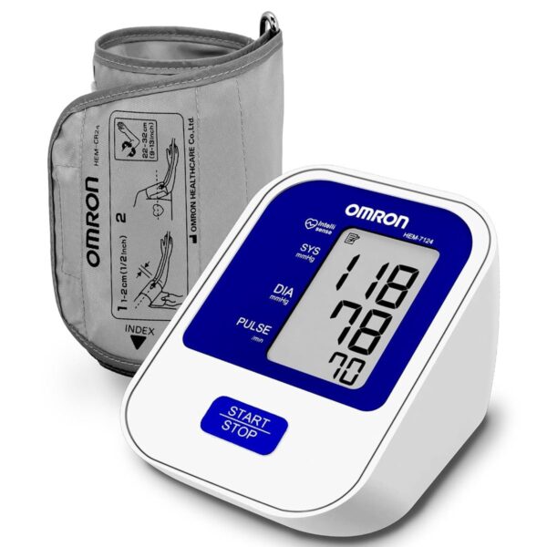Omron Blood Pressure Monitor HEM-7124, 1 Count