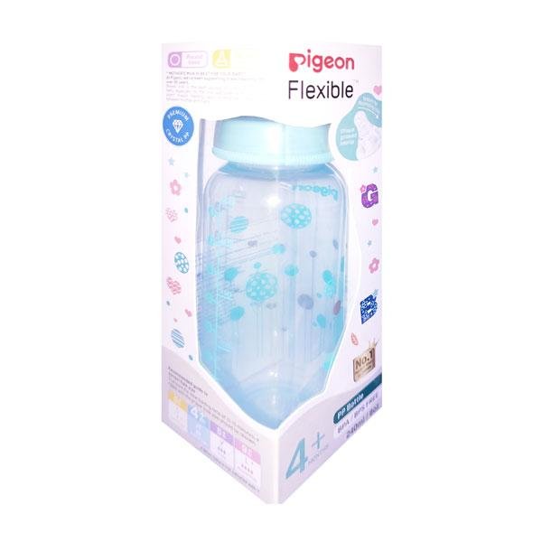 Pigeon Flexible 4+ Months PP Feeding Bottle - Green 240 ml