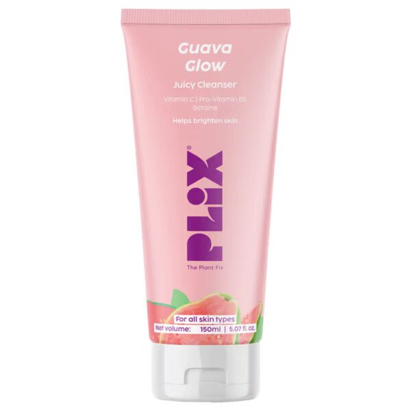 Plix Guava Glow Juicy Facewash With Vitamin C & Guava Extract, 150 ml | Hydrates & Brightens Skin