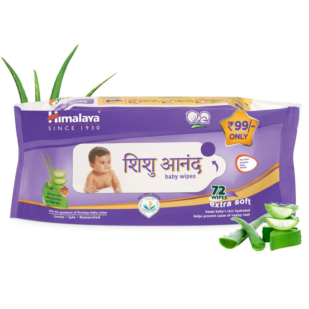 Himalaya Shishu Anand Baby Wipes 72's