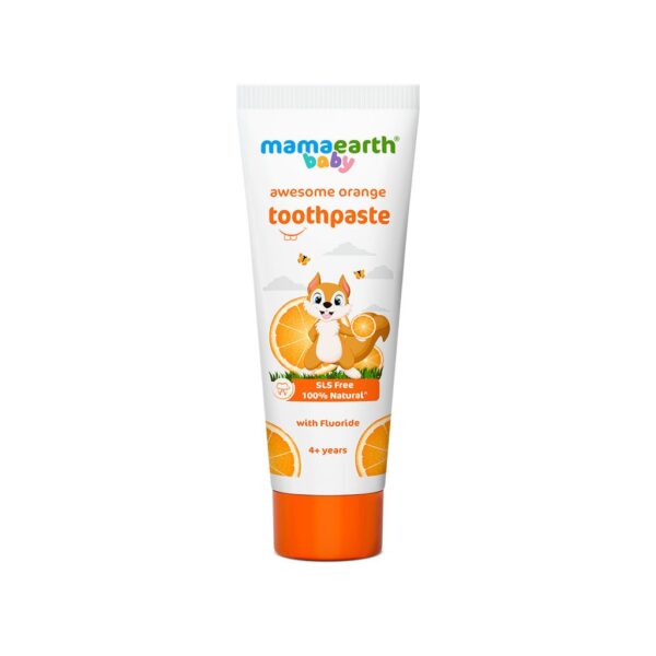 Sulfate Free Awesome Orange Toothpaste For Kids With Fluoride