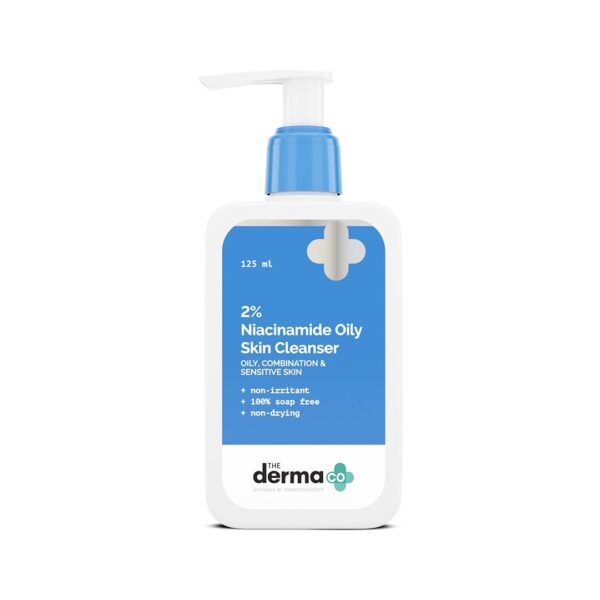 The Derma Co 2% Niacinamide Oily-Skin Cleanser, 125 ml